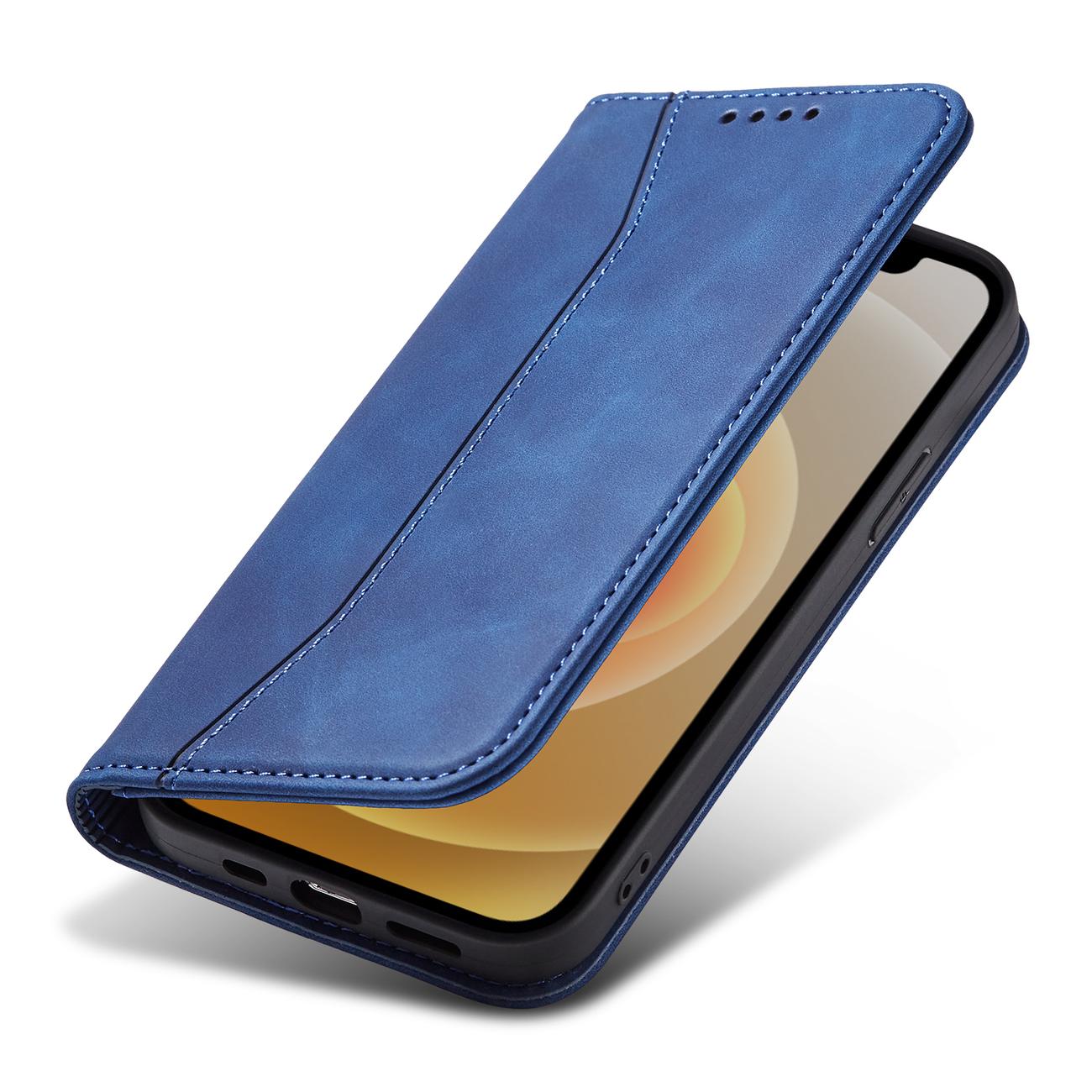 Pokrowiec Wallet Magnet niebieski Apple iPhone 12 Pro / 7 Pokrowiec Wallet Magnet niebieski Apple iPhone 12 Pro / 7