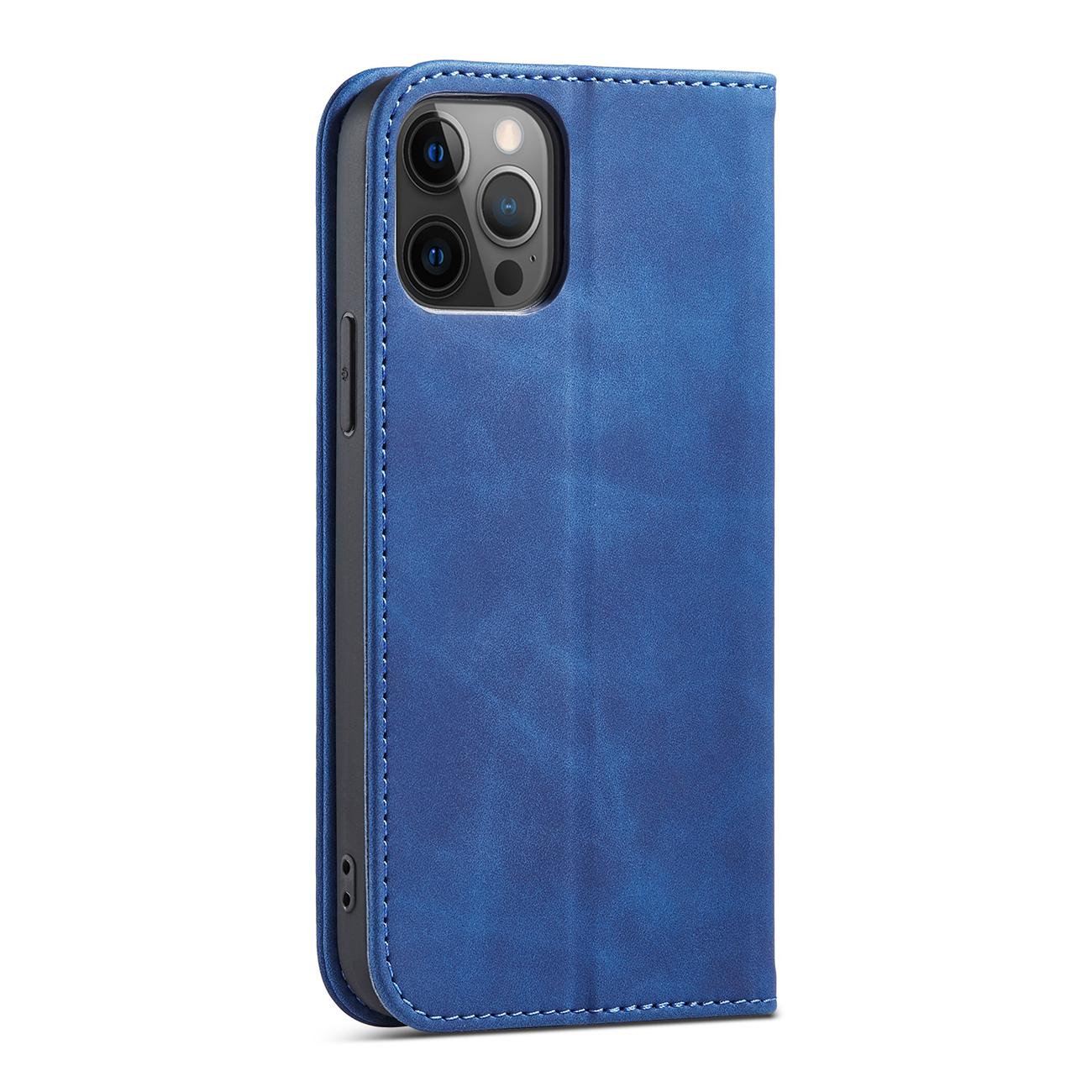 Pokrowiec Wallet Magnet niebieski Apple iPhone 12 Pro / 8 Pokrowiec Wallet Magnet niebieski Apple iPhone 12 Pro / 8