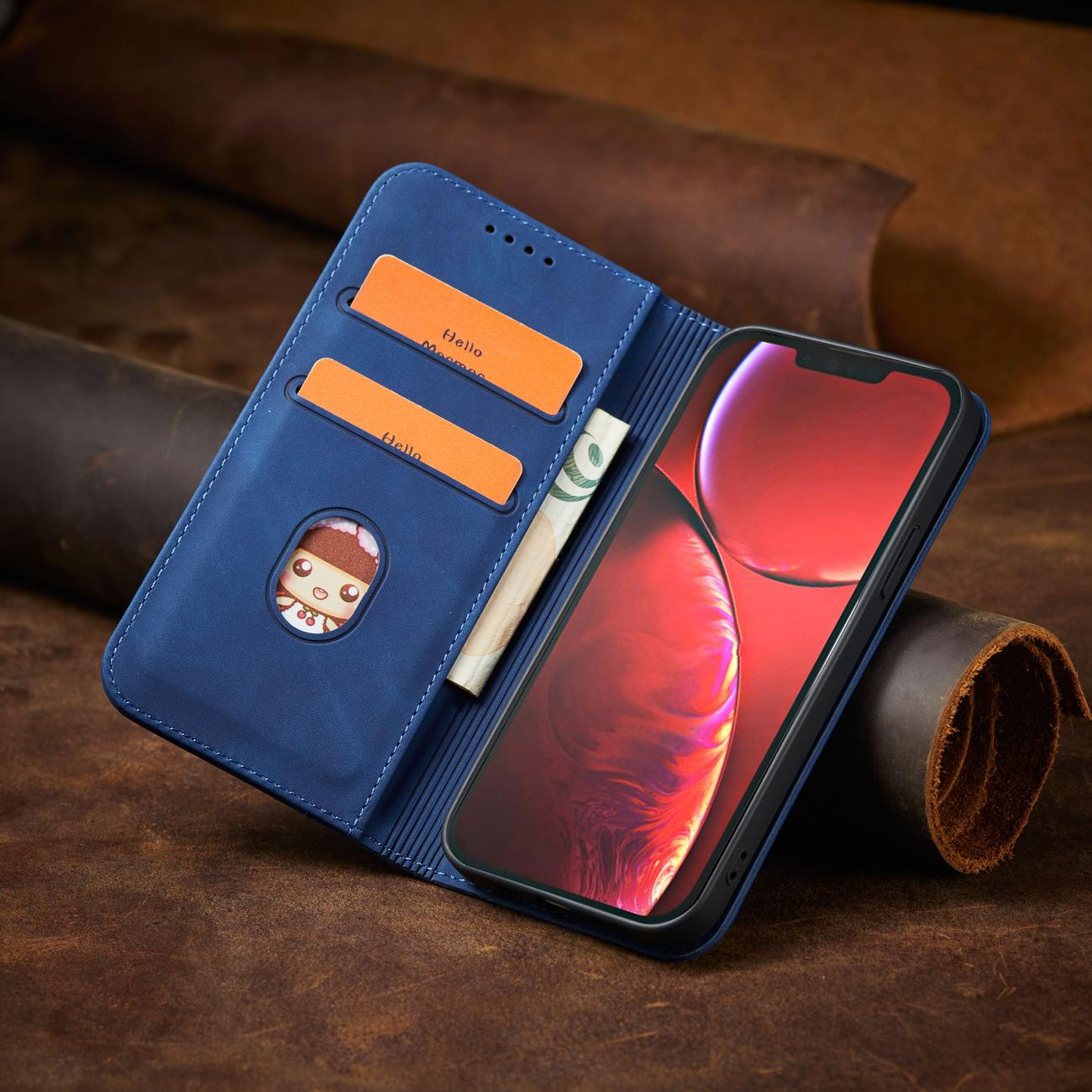 Pokrowiec Wallet Magnet niebieski Apple iPhone 13 Pro Max / 11