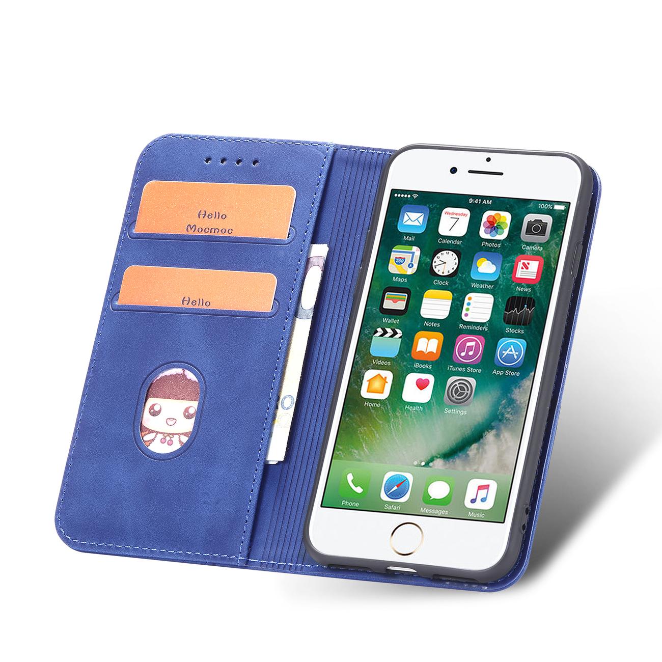 Pokrowiec Wallet Magnet niebieski Apple iPhone 7 / 7