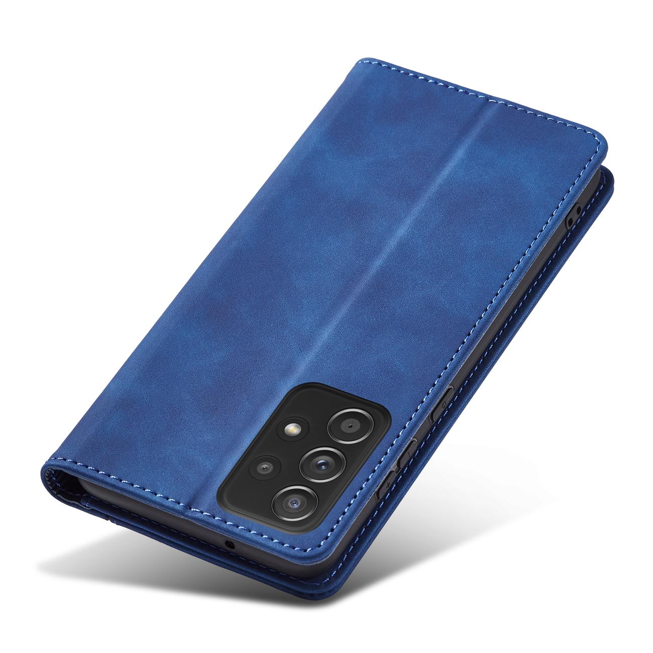 Pokrowiec Wallet Magnet niebieski Samsung A52 / 3