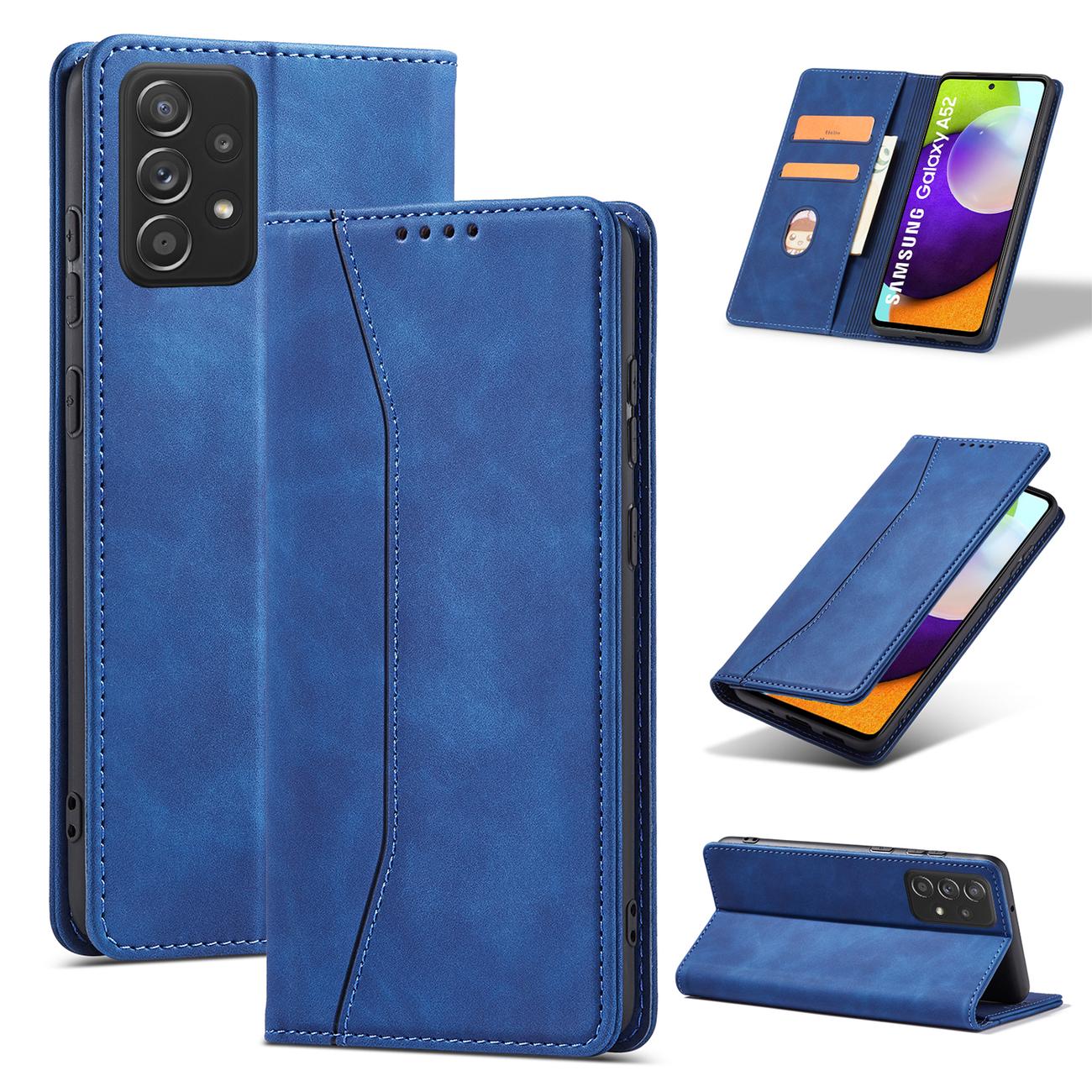 Pokrowiec Wallet Magnet niebieski Samsung Galaxy A52S 5G / 11
