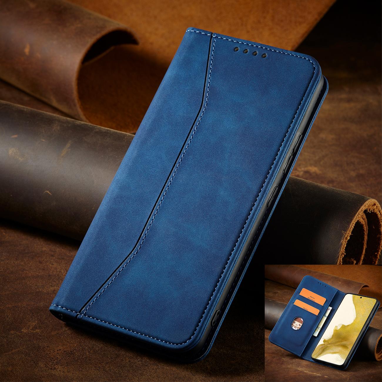 Pokrowiec Wallet Magnet niebieski Samsung Galaxy S22 / 10
