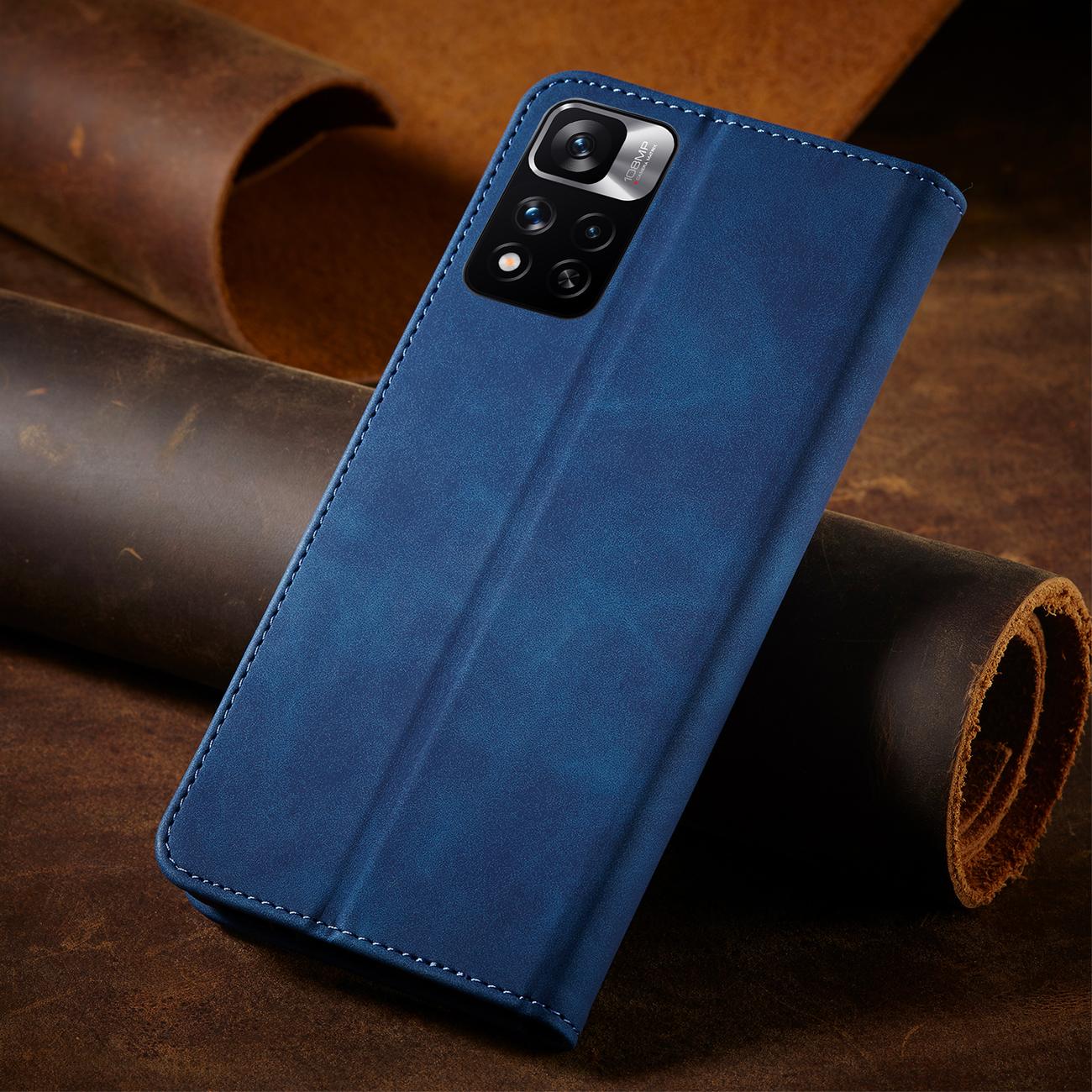 Pokrowiec Wallet Magnet niebieski Xiaomi Redmi Note 11 / 10