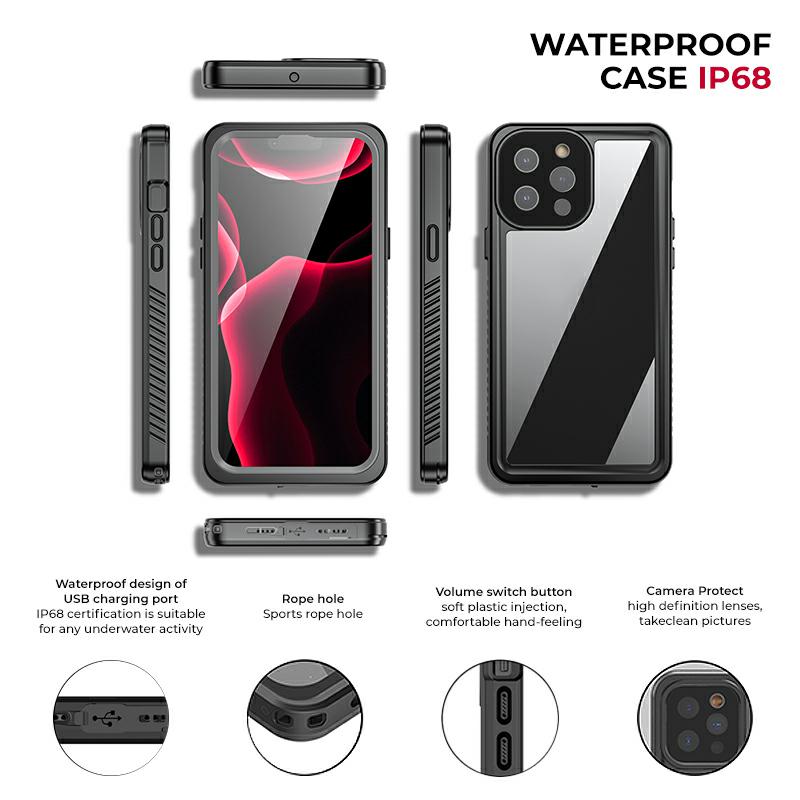 Pokrowiec wodoodporny IP68 czarny Apple iPhone 11 6,1 cali / 3