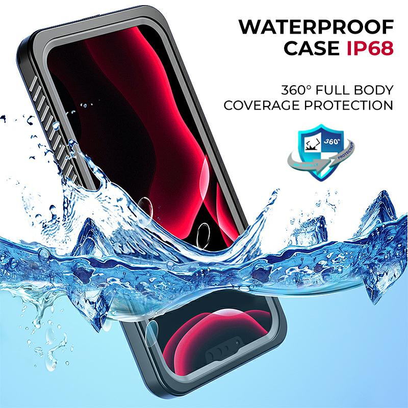 Pokrowiec wodoodporny IP68 czarny Apple iPhone 12 6,1 cali