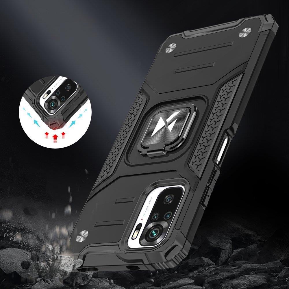 Pokrowiec Wozinsky Ring Armor pancerny czarny Xiaomi Redmi 10 / 7