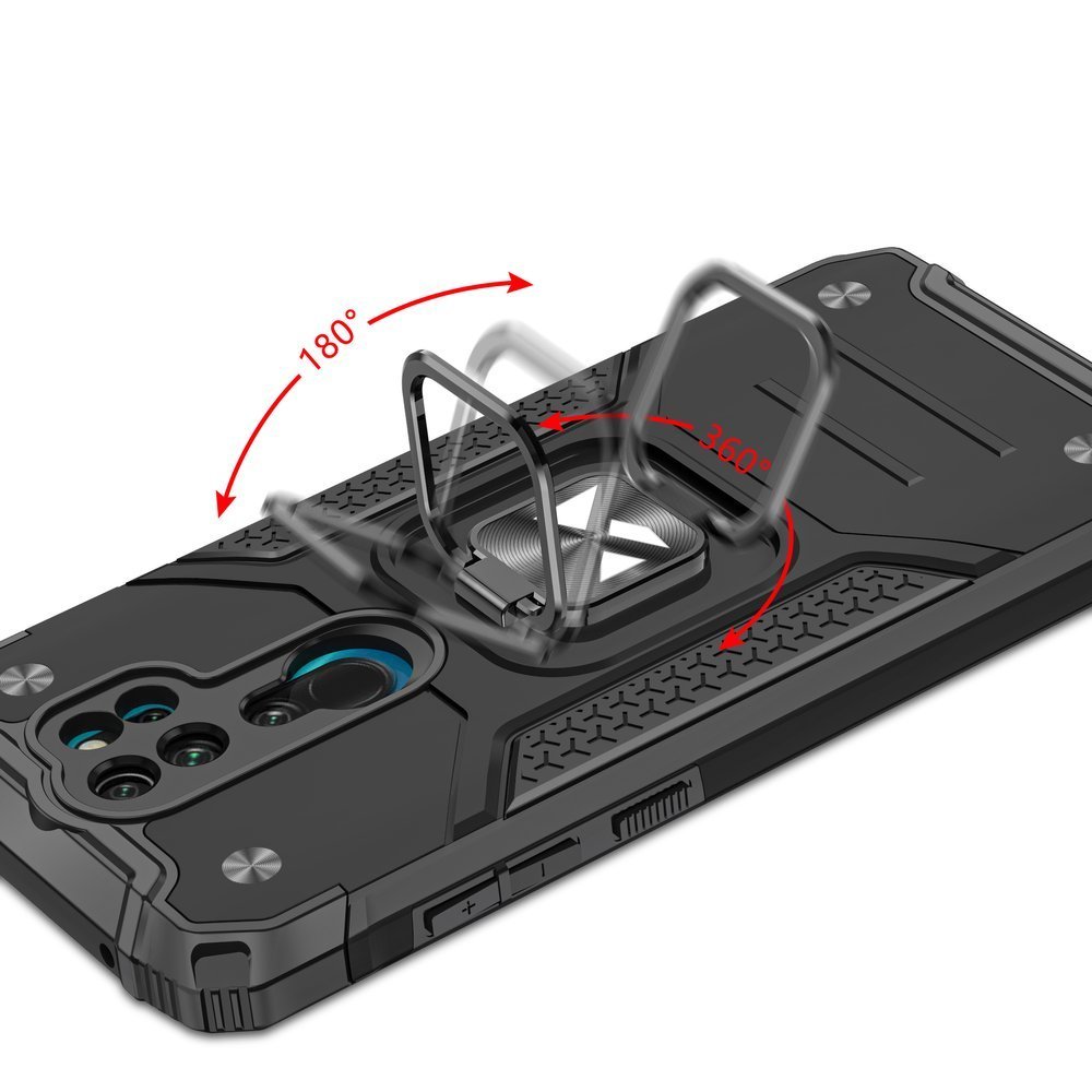 Pokrowiec Wozinsky Ring Armor pancerny czarny Xiaomi Redmi Note 8 Pro / 5