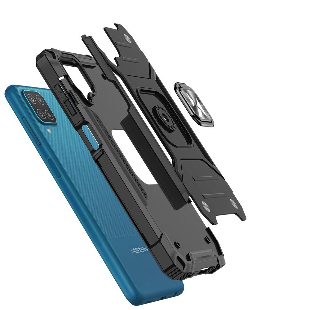 Pokrowiec Wozinsky Ring Armor pancerny czerwony Samsung Galaxy M12 / 3