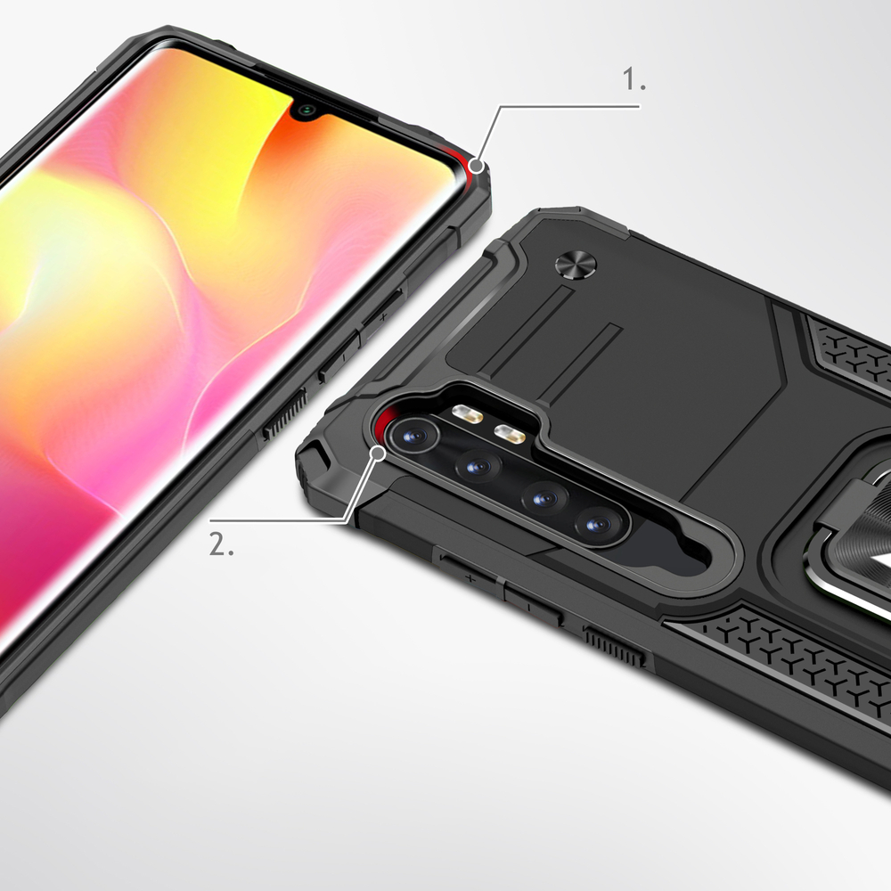 Pokrowiec Wozinsky Ring Armor pancerny czerwony Xiaomi Redmi Note 10 Pro / 2