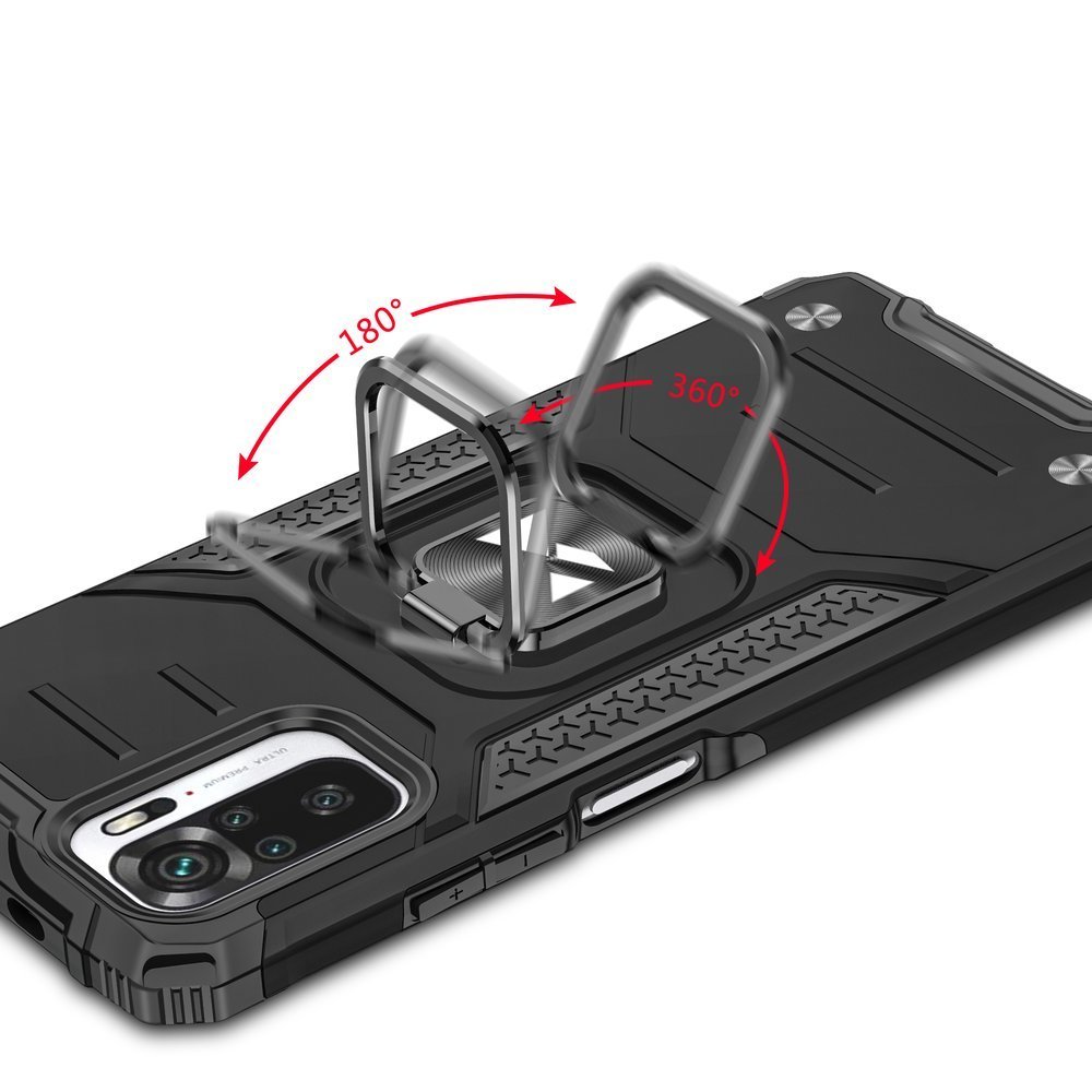 Pokrowiec Wozinsky Ring Armor pancerny niebieski Xiaomi Redmi Note 10S / 5