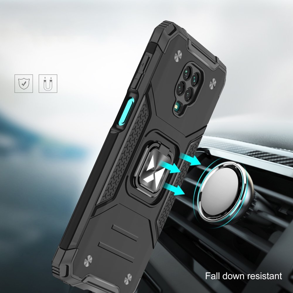Pokrowiec Wozinsky Ring Armor pancerny niebieski Xiaomi Redmi Note 9S / 7