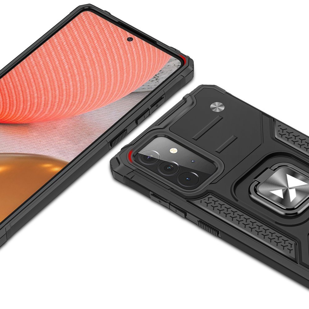 Pokrowiec Wozinsky Ring Armor pancerny r�owy Samsung A72 4G / 2