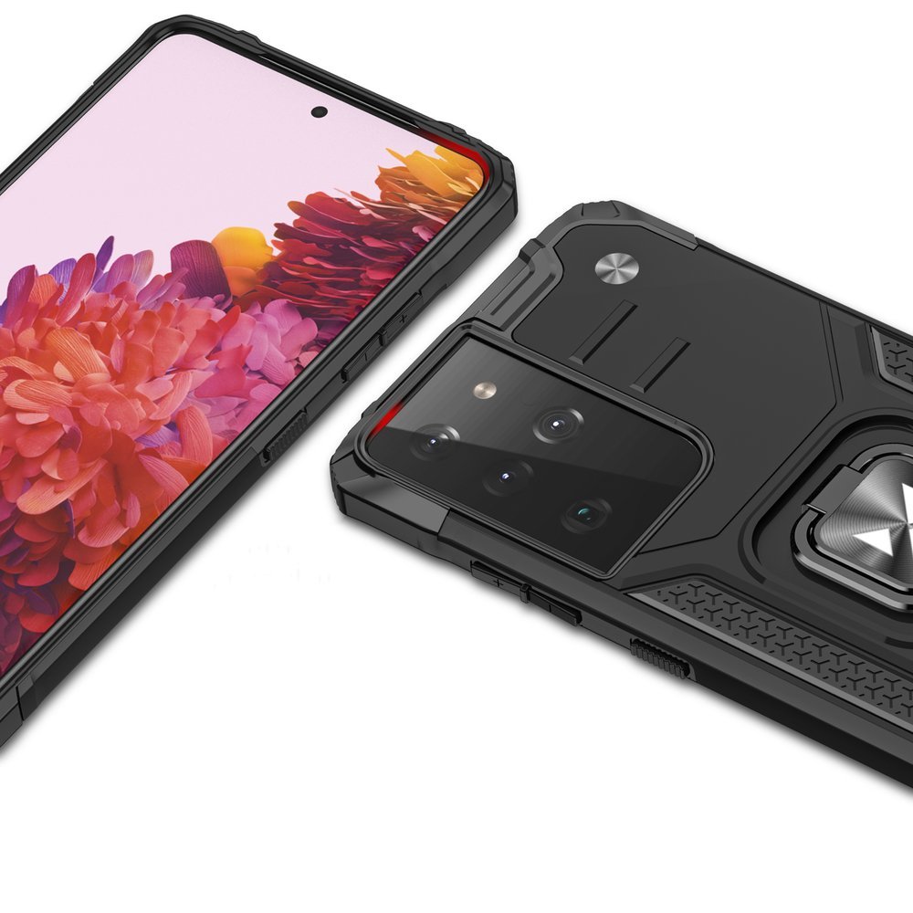 Pokrowiec Wozinsky Ring Armor pancerny r�owy Samsung Galaxy S21 Ultra 5G / 2