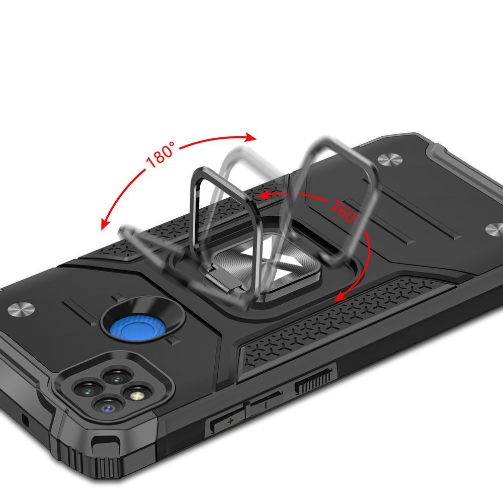 Pokrowiec Wozinsky Ring Armor pancerny r�owy Xiaomi Redmi 9C / 5