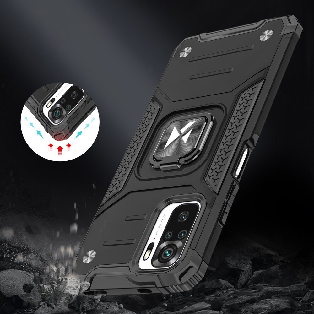 Pokrowiec Wozinsky Ring Armor pancerny r�owy Xiaomi Redmi Note 10S / 7