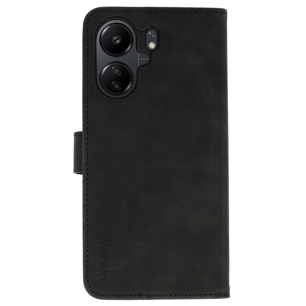 Pokrowiec z klapk� Kabura Wonder Fancy czarny Xiaomi Redmi 13C / 3