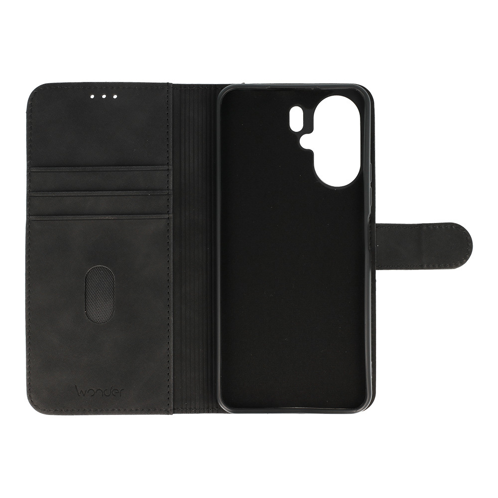 Pokrowiec z klapk� Kabura Wonder Fancy czarny Xiaomi Redmi 13C / 4