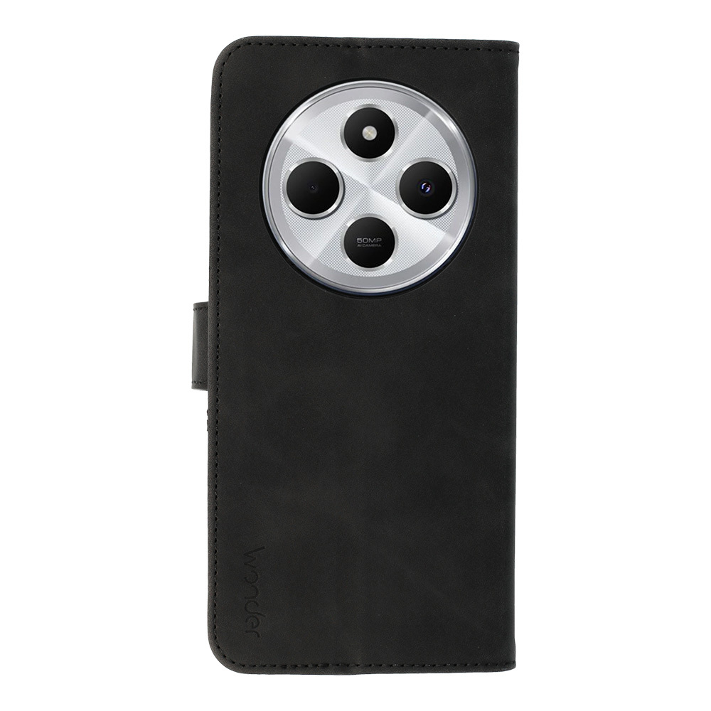 Pokrowiec z klapką Kabura Wonder Fancy czarny Xiaomi Redmi 14C / 3 Pokrowiec z klapką Kabura Wonder Fancy czarny Xiaomi Redmi 14C / 3