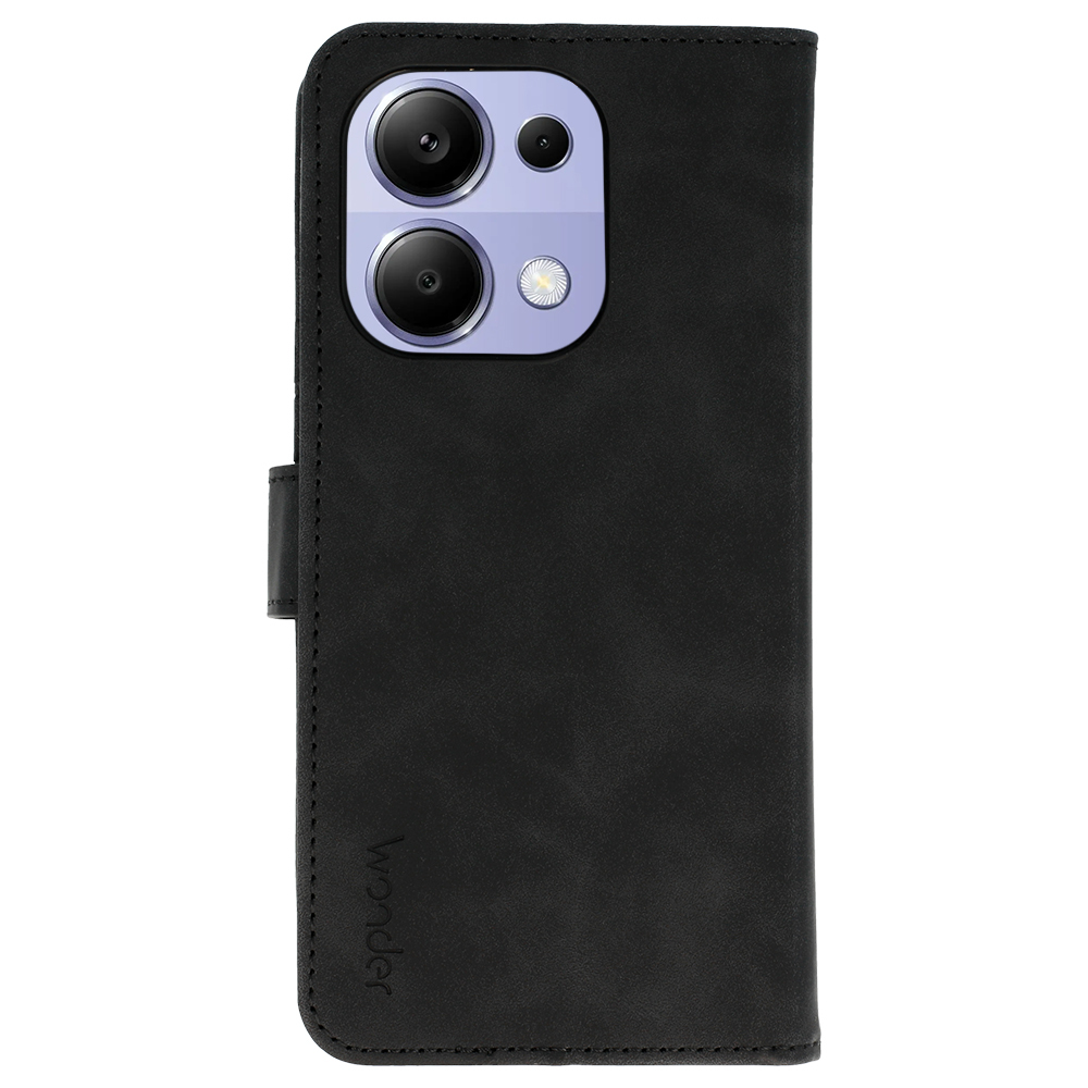 Pokrowiec z klapk� Kabura Wonder Fancy czarny Xiaomi Redmi Note 13 Pro 4G / 3
