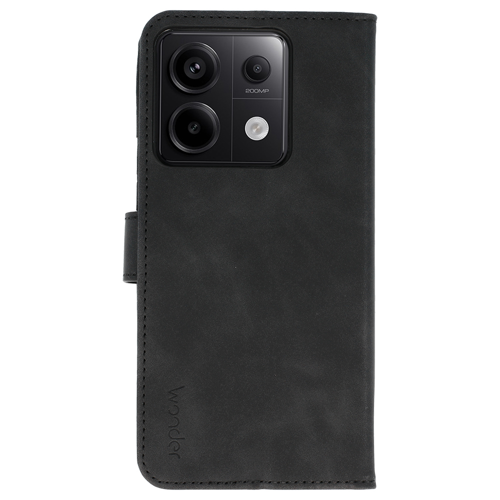 Pokrowiec z klapką Kabura Wonder Fancy czarny Xiaomi Redmi Note 13 Pro 5G / 3 Pokrowiec z klapką Kabura Wonder Fancy czarny Xiaomi Redmi Note 13 Pro 5G / 3