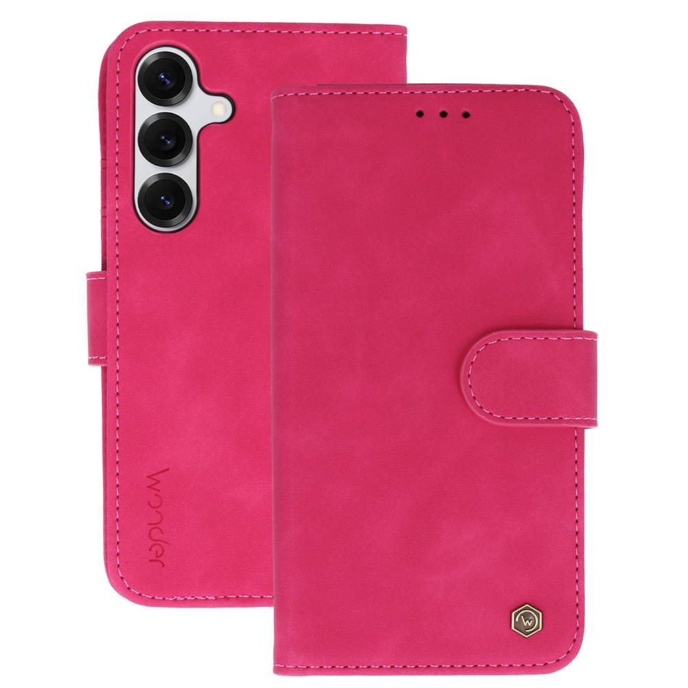 Pokrowiec z klapk� Kabura Wonder Fancy fuksja Samsung Galaxy S25