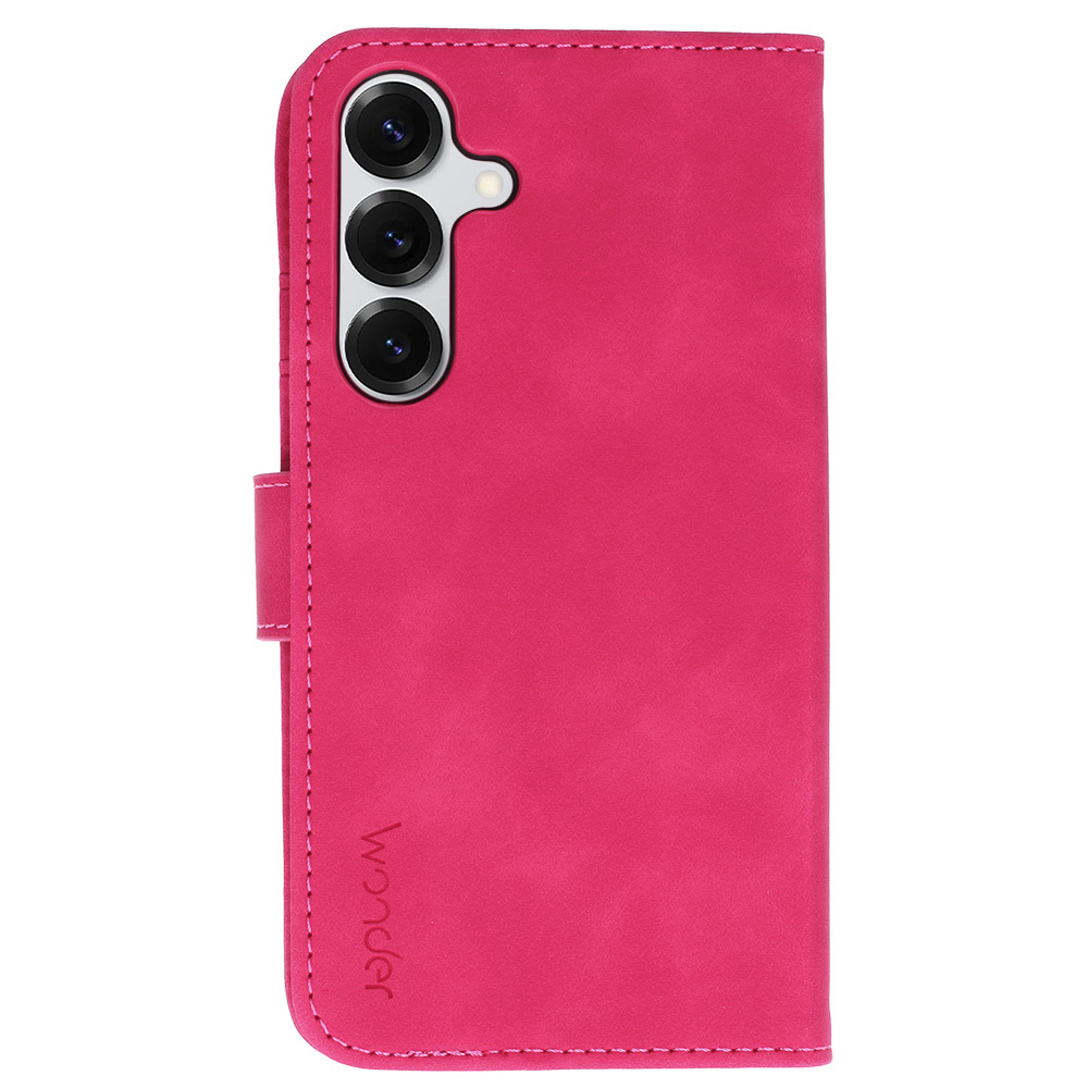 Pokrowiec z klapk� Kabura Wonder Fancy fuksja Samsung Galaxy S25 / 3