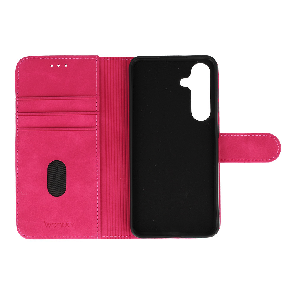 Pokrowiec z klapk� Kabura Wonder Fancy fuksja Samsung Galaxy S25 / 4