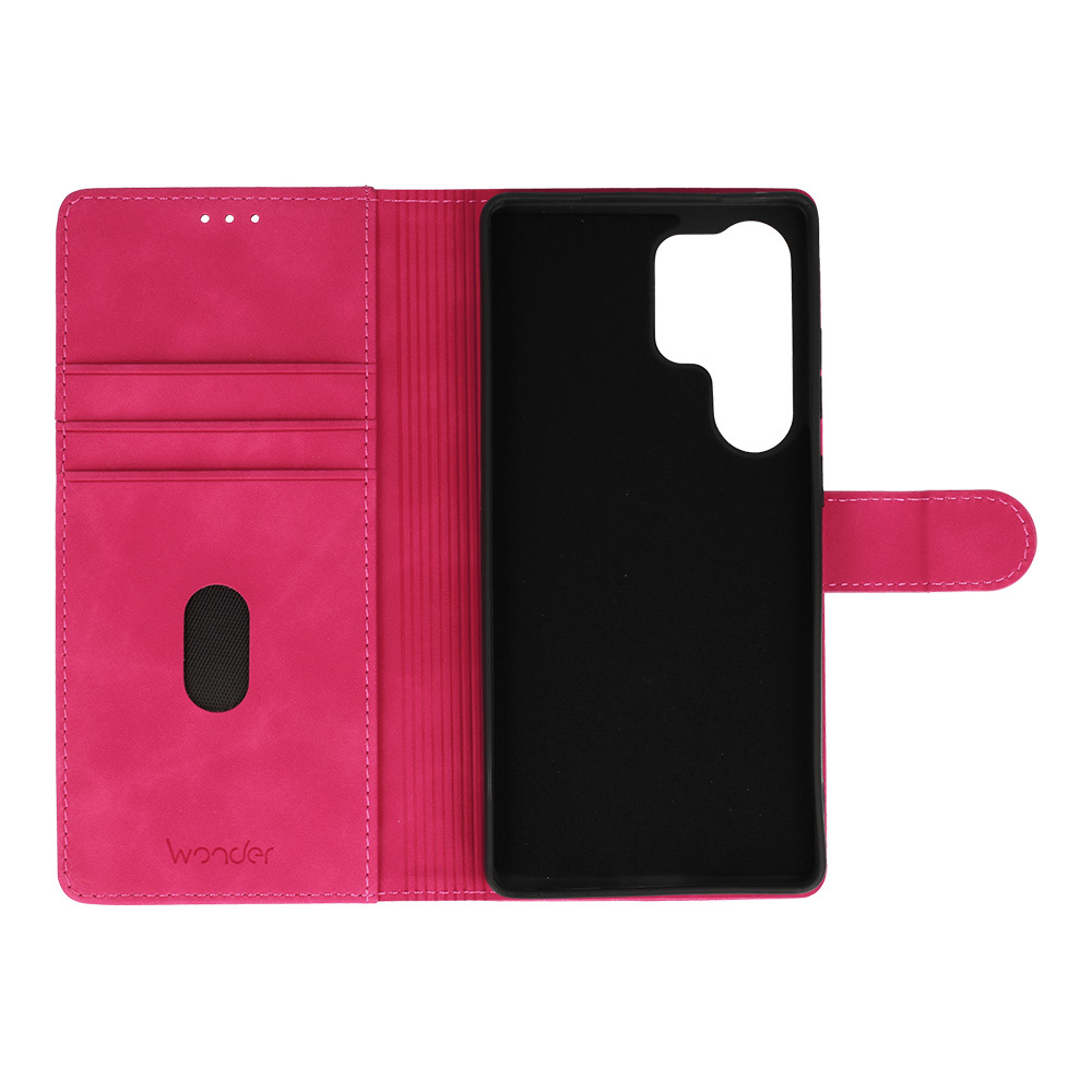 Pokrowiec z klapk� Kabura Wonder Fancy fuksja Samsung Galaxy S25 Ultra / 4