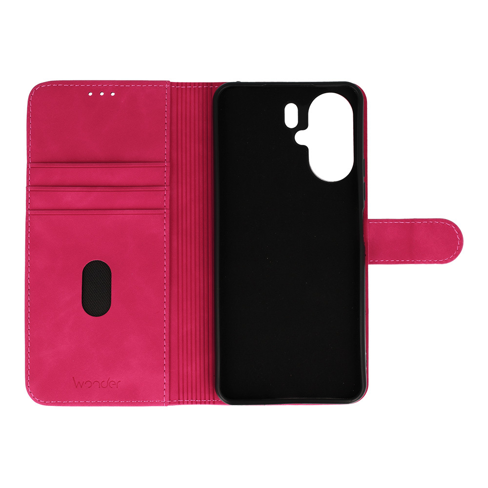 Pokrowiec z klapk� Kabura Wonder Fancy fuksja Xiaomi Redmi 13C / 4