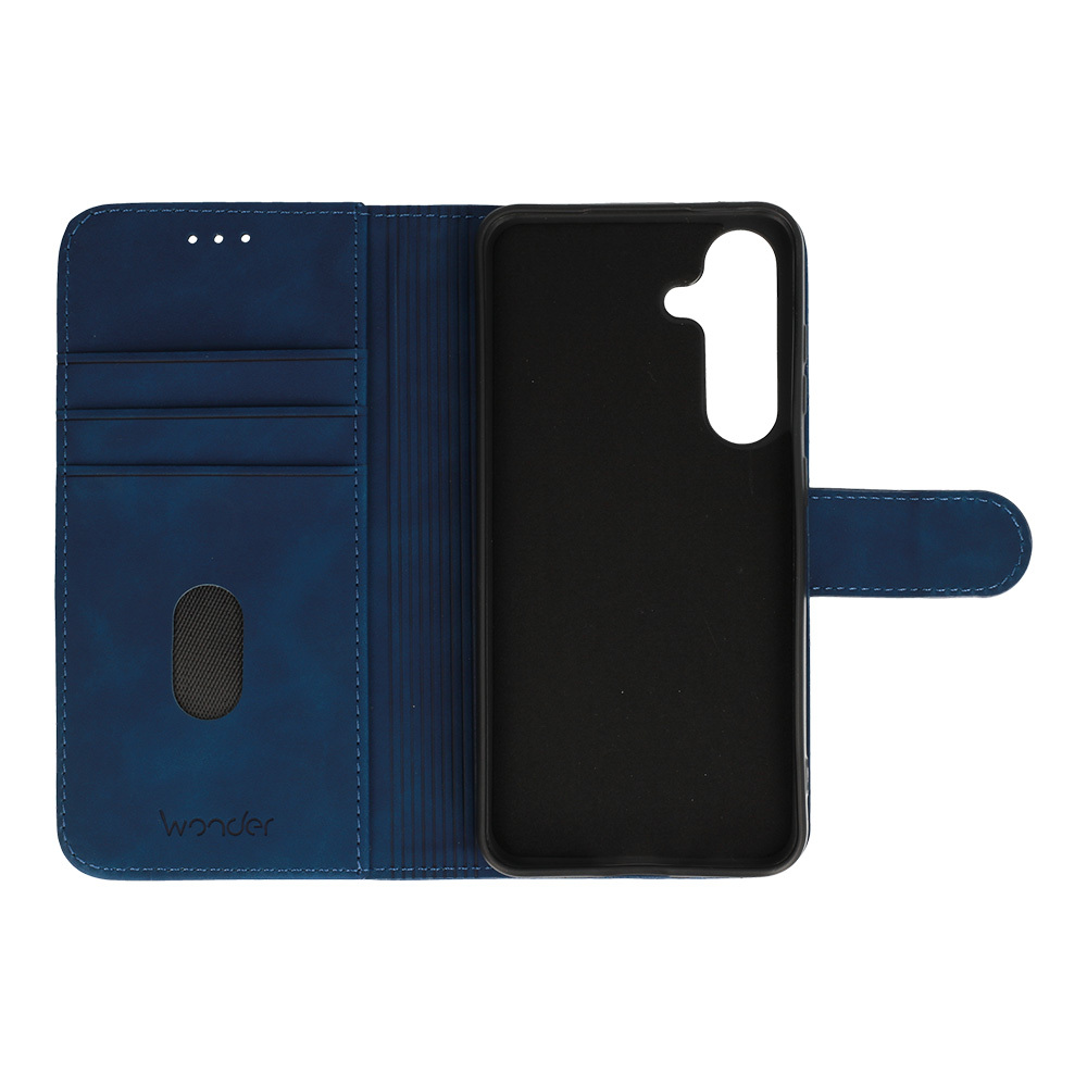 Pokrowiec z klapk� Kabura Wonder Fancy granatowy Samsung Galaxy S25 / 4