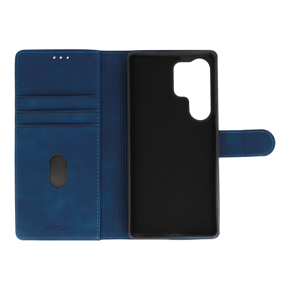 Pokrowiec z klapk� Kabura Wonder Fancy granatowy Samsung Galaxy S25 Ultra / 4