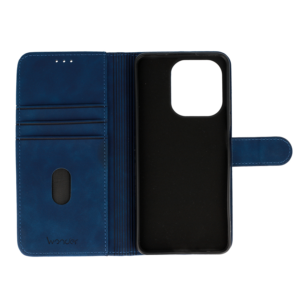 Pokrowiec z klapk� Kabura Wonder Fancy granatowy Xiaomi Redmi Note 13 / 4