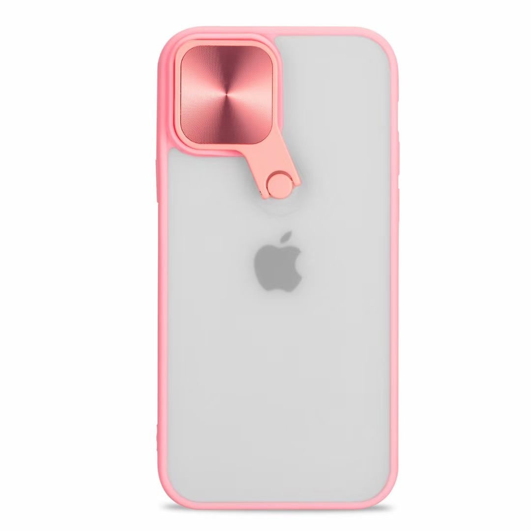 Pokrowiec z ochron obiektywu Cyclops Case jasnorowy Apple iPhone 12 Pro Max / 2