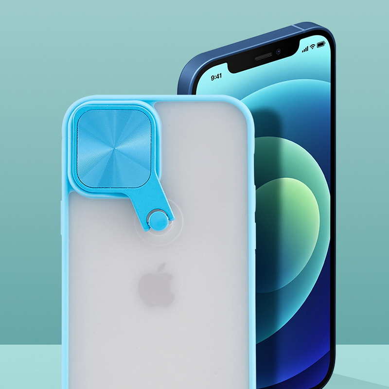 Pokrowiec z ochron obiektywu Cyclops Case niebieski Apple iPhone 13 / 3