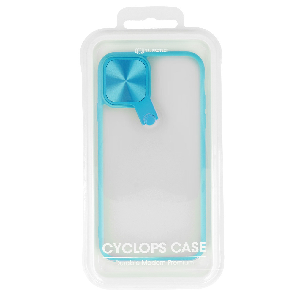 Pokrowiec z ochron obiektywu Cyclops Case niebieski Apple iPhone SE 2022 / 8