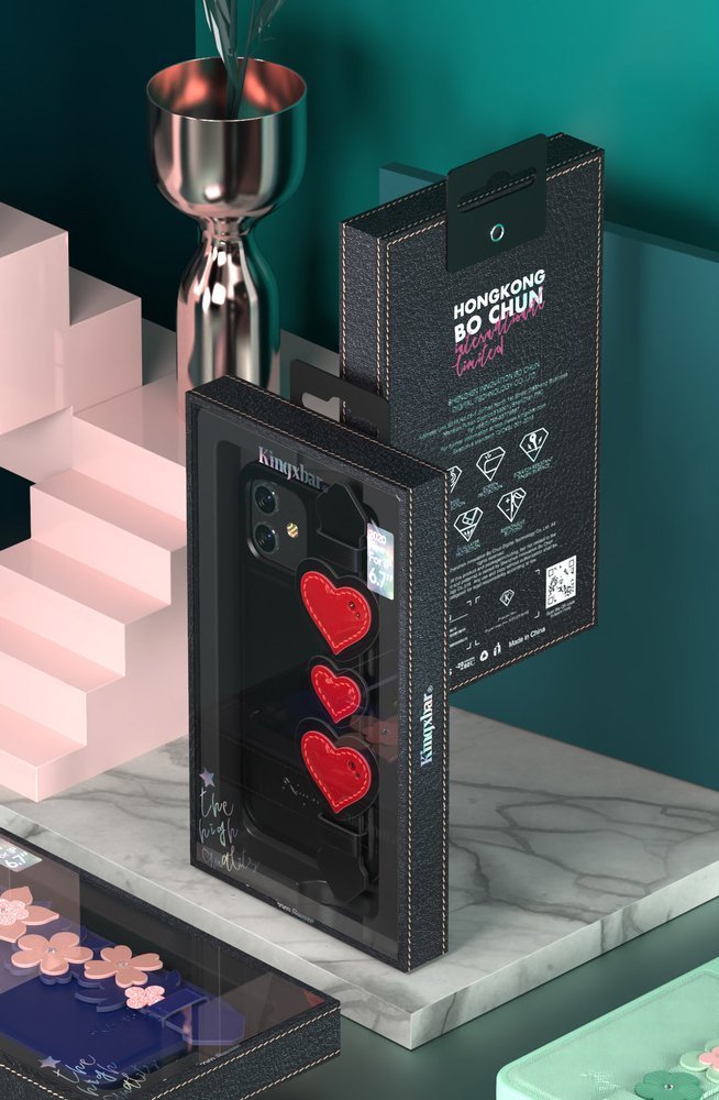 Pokrowiec �elowy Kingxbar Sweet Series z kryszta�ami Swarovskiego zielony Apple iPhone 12 Pro Max / 5