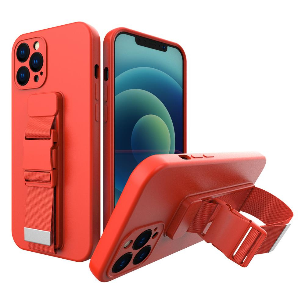 Pokrowiec żelowy Rope Case ze smyczą czerwony Samsung Galaxy A71 4G Pokrowiec żelowy Rope Case ze smyczą czerwony Samsung Galaxy A71 4G