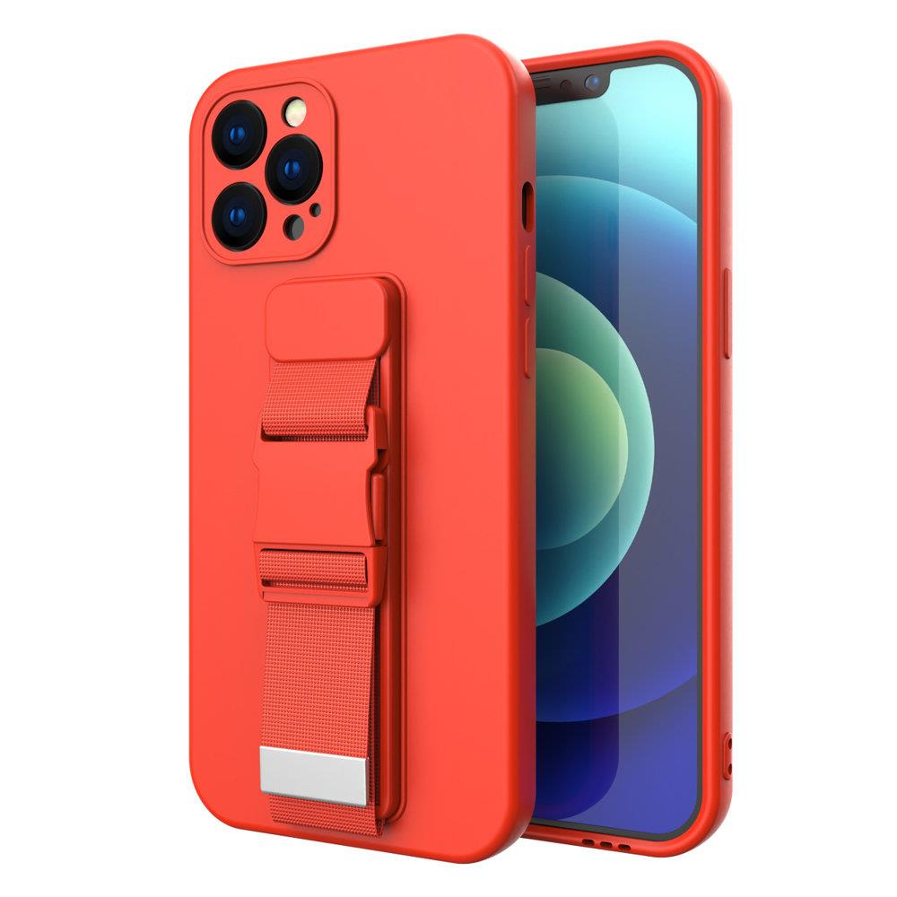 Pokrowiec żelowy Rope Case ze smyczą czerwony Samsung Galaxy A71 4G / 2 Pokrowiec żelowy Rope Case ze smyczą czerwony Samsung Galaxy A71 4G / 2