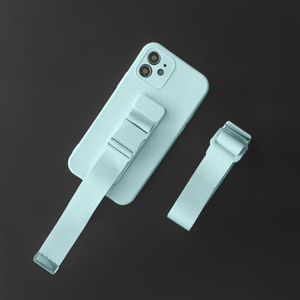 Pokrowiec elowy Rope Case ze smycz niebieski Apple iPhone SE 2022 / 10