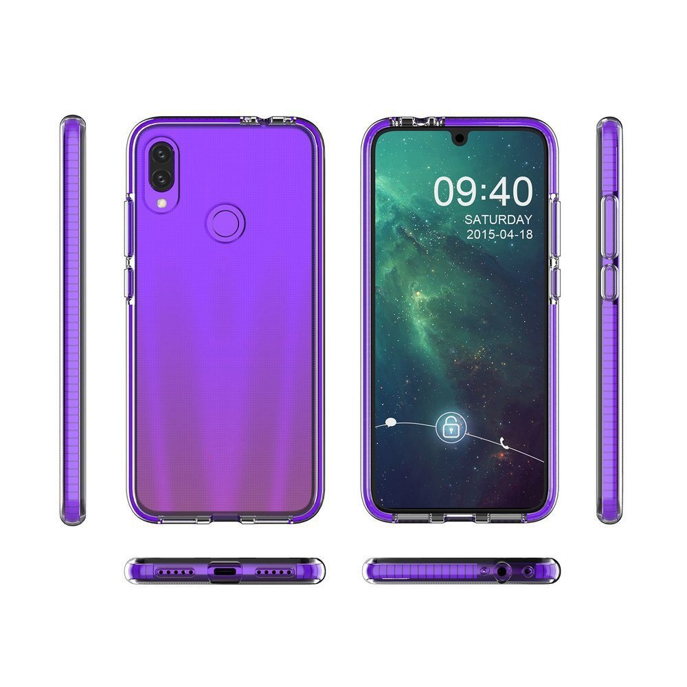 Pokrowiec elowy Spring Case ciemnoniebieski Huawei P Smart 2019 / 4