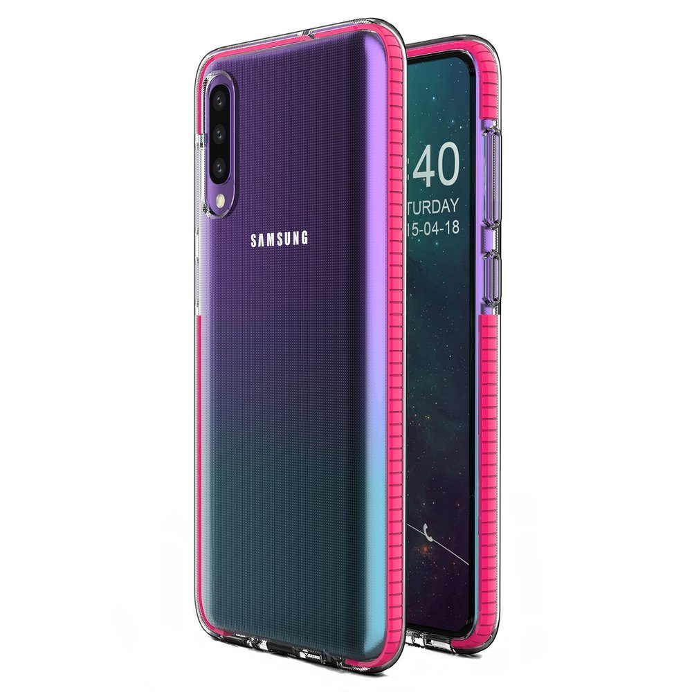 Pokrowiec elowy Spring Case ciemnorowy Samsung Galaxy A40
