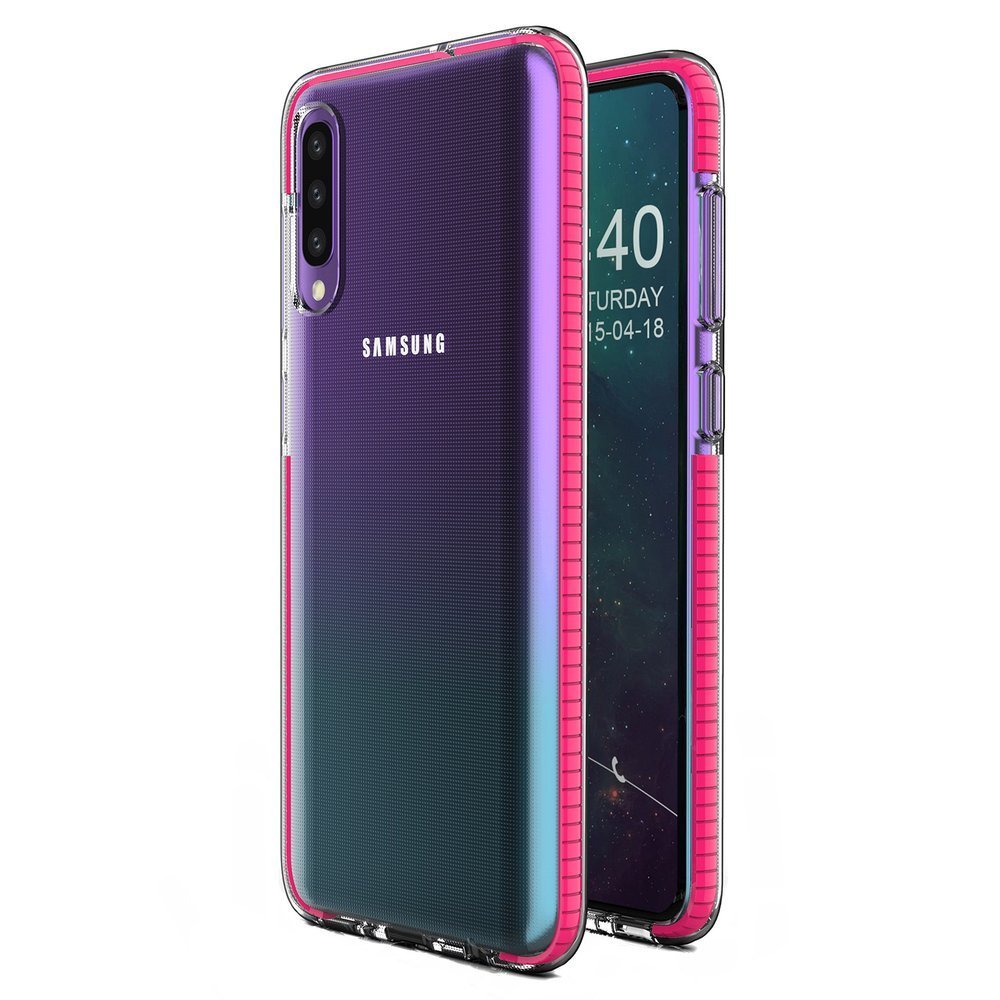 Pokrowiec elowy Spring Case ciemnorowy Samsung Galaxy A50