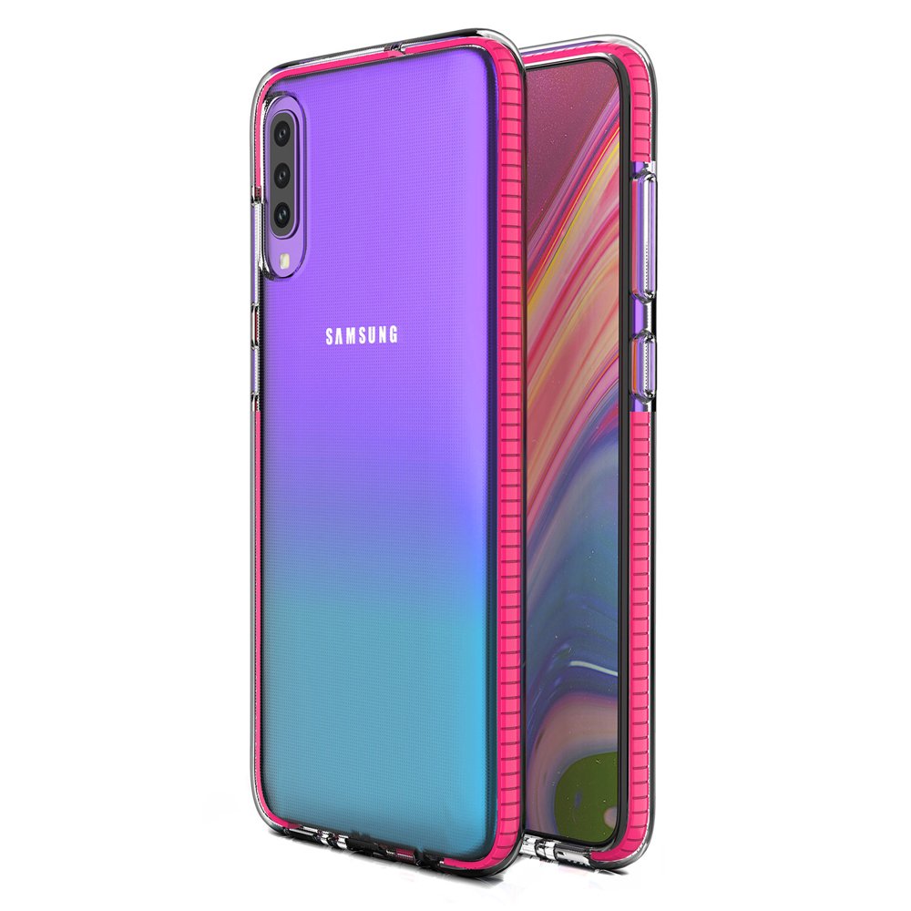 Pokrowiec �elowy Spring Case ciemnor�owy Samsung Galaxy A70