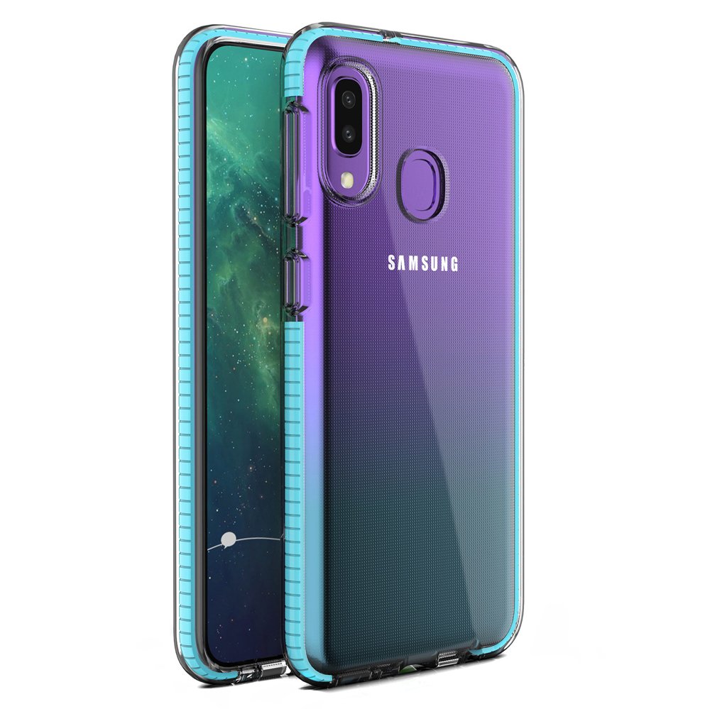Pokrowiec elowy Spring Case jasnoniebieski Samsung Galaxy A20e