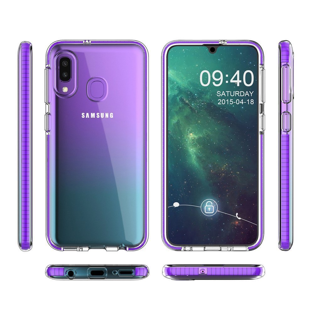 Pokrowiec elowy Spring Case jasnoniebieski Samsung Galaxy A20e / 4