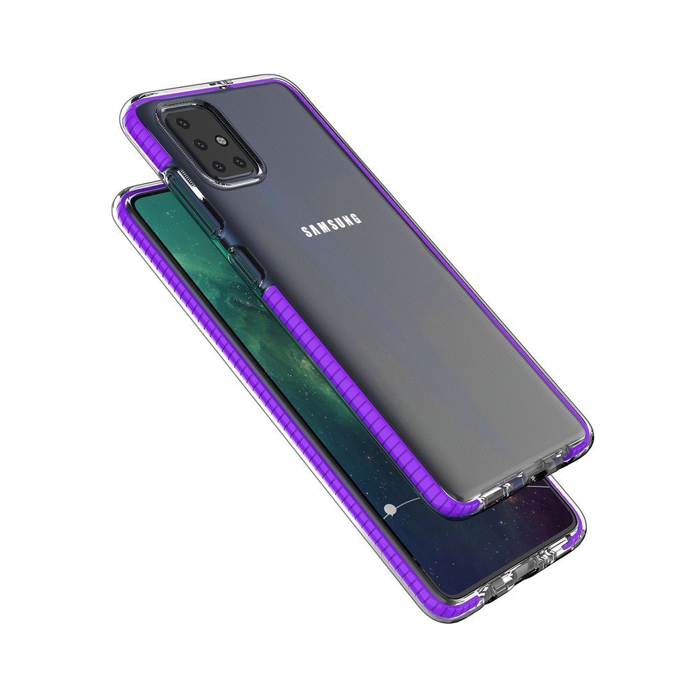 Pokrowiec elowy Spring Case jasnoniebieski Samsung Galaxy A51 / 3