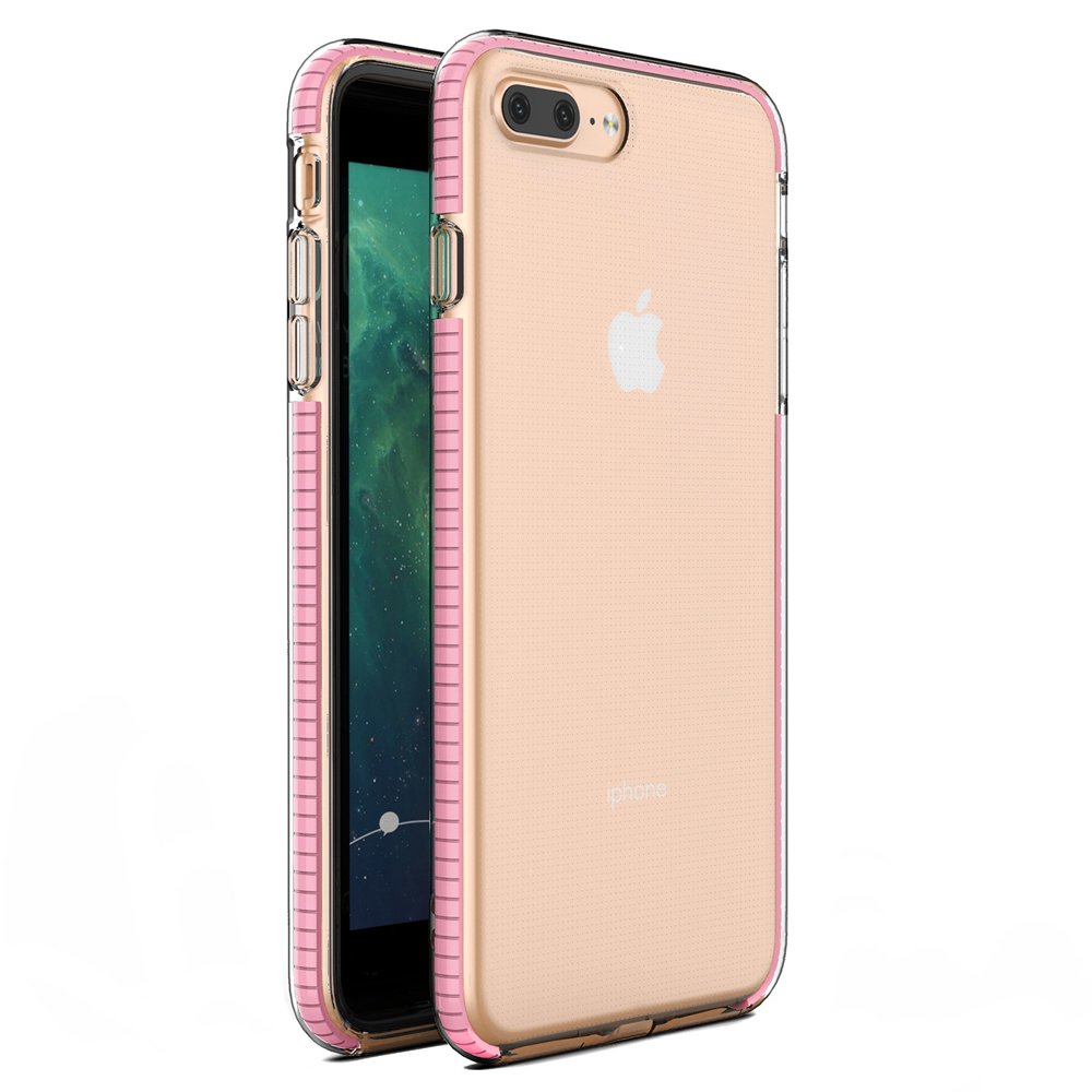 Pokrowiec elowy Spring Case jasnorowy Apple iPhone 7 Plus