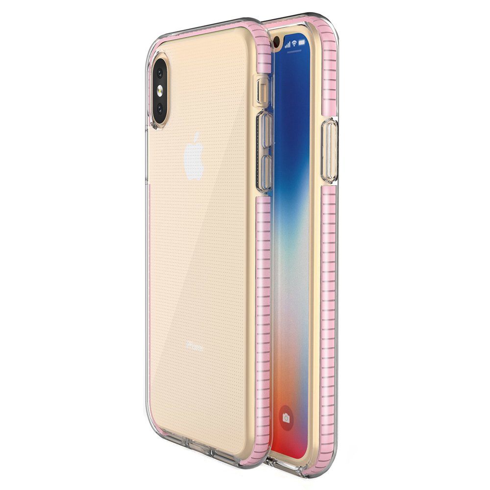 Pokrowiec żelowy Spring Case jasnoróżowy Apple iPhone XS Pokrowiec żelowy Spring Case jasnoróżowy Apple iPhone XS