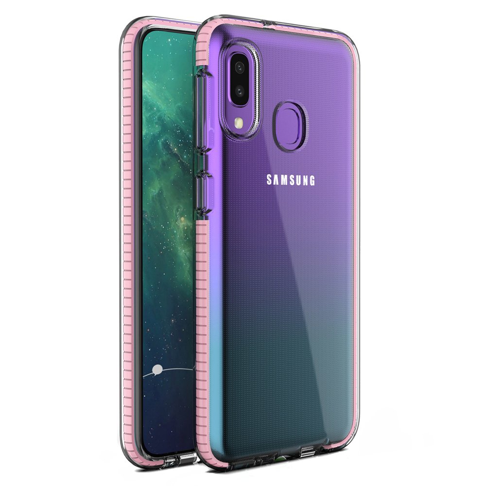 Pokrowiec elowy Spring Case jasnorowy Samsung Galaxy A20e